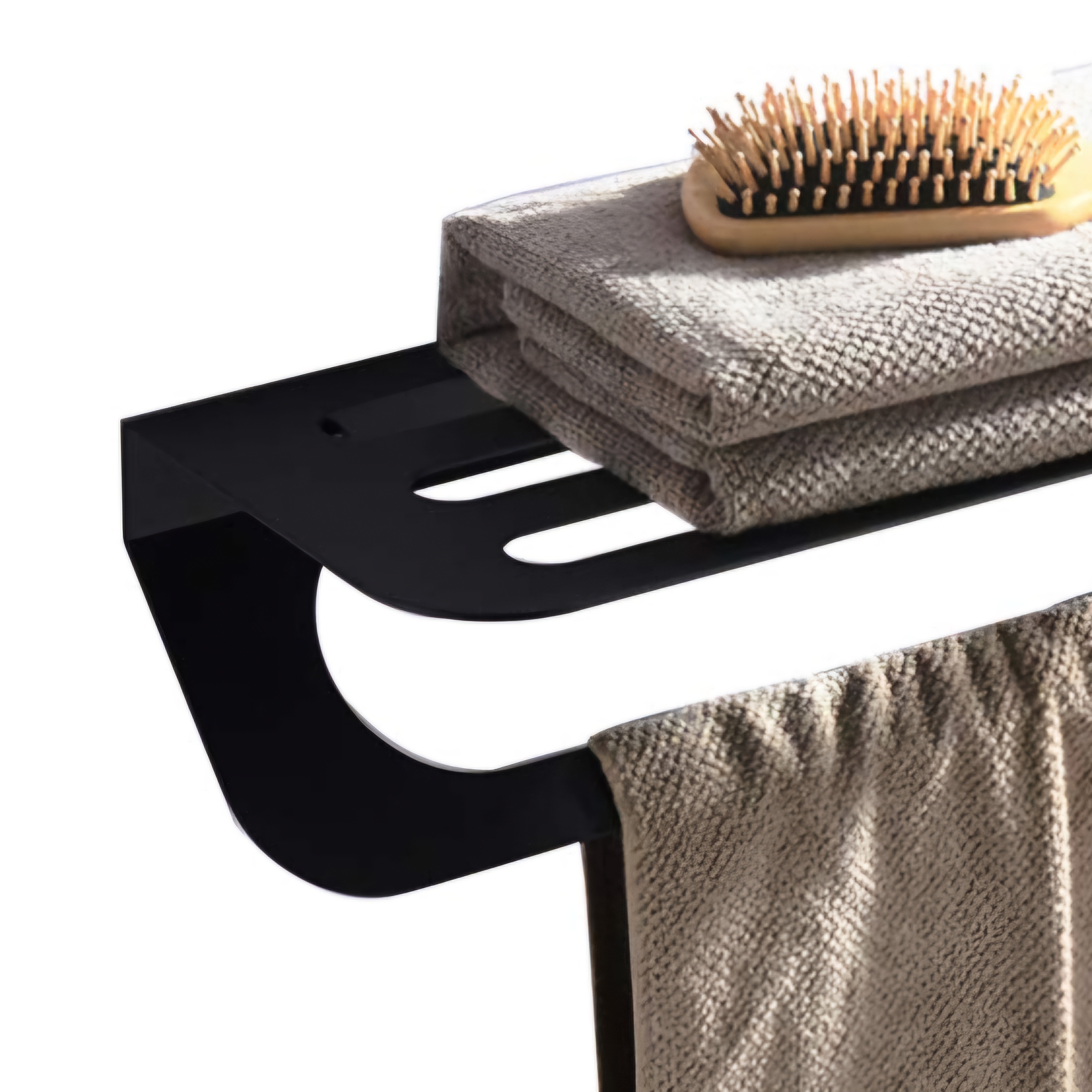 شلف جا حوله ای دیواری حمام آشپزخانه سرویس بهداشتی آتاژور فلزی