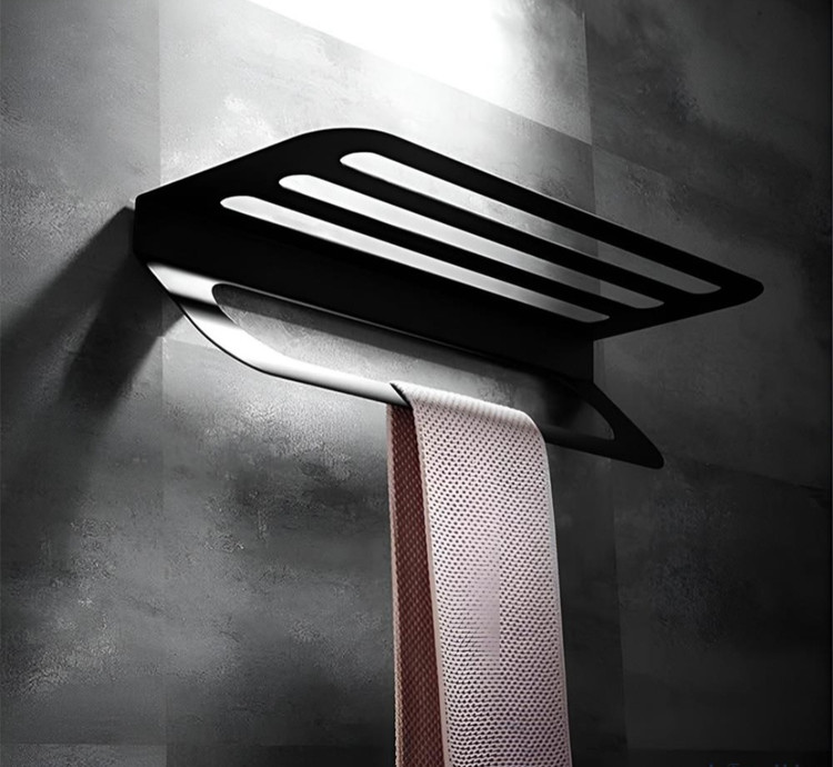 شلف جا حوله ای دیواری حمام آشپزخانه سرویس بهداشتی آتاژور فلزی