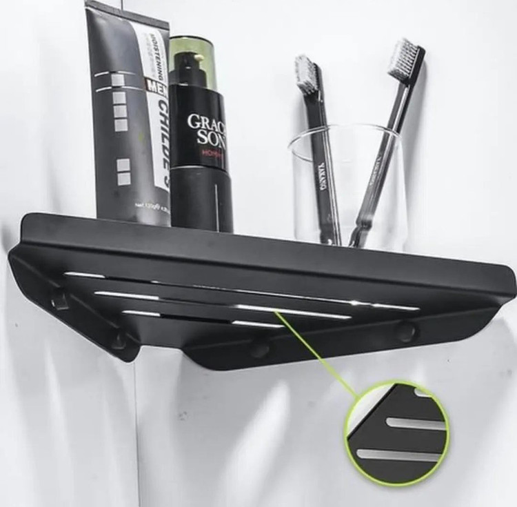 شلف دیواری کنج حمام آشپزخانه سرویس بهداشتی آتاژور فلزی