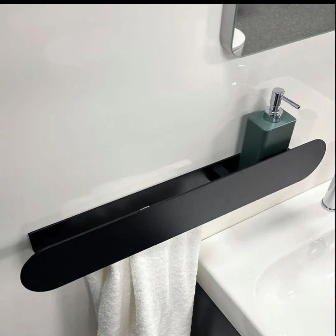 شلف دیواری حوله مخفی فلزی حمام و سرویس بهداشتی